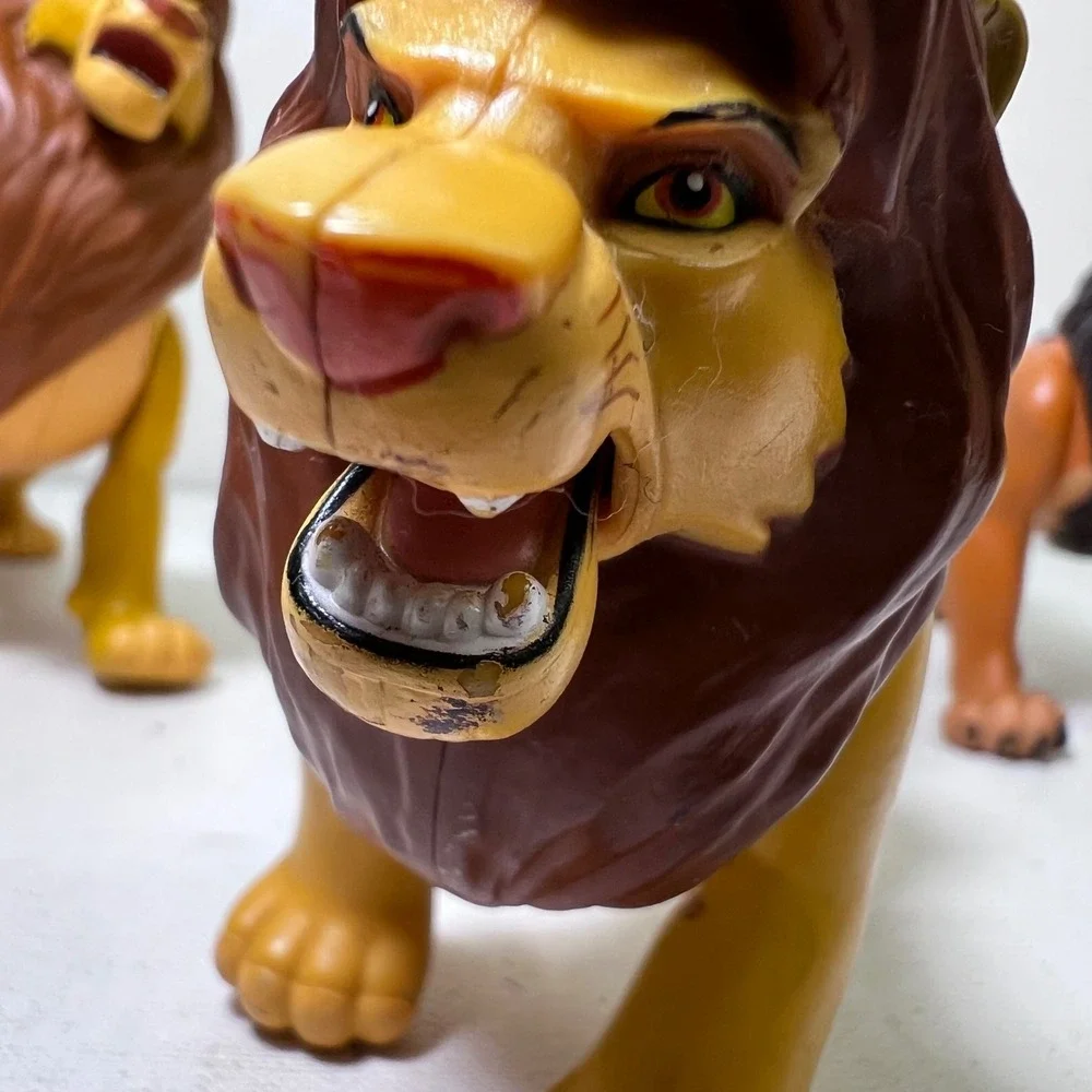 Disney The Lion King Action Figures Mufasa Scar Ed Hyena 90s Vtg Cake Topper